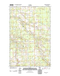 Borden Lake Minnesota Historical topographic map, 1:24000 scale, 7.5 X 7.5 Minute, Year 2013