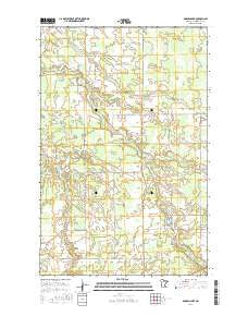 Borden Lake Minnesota Current topographic map, 1:24000 scale, 7.5 X 7.5 Minute, Year 2016