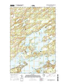 Boulder Lake Reservoir Minnesota Current topographic map, 1:24000 scale, 7.5 X 7.5 Minute, Year 2016