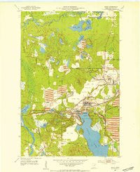Bovey Minnesota Historical topographic map, 1:24000 scale, 7.5 X 7.5 Minute, Year 1952