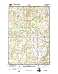 Bradford Minnesota Historical topographic map, 1:24000 scale, 7.5 X 7.5 Minute, Year 2013