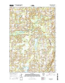 Bradford Minnesota Current topographic map, 1:24000 scale, 7.5 X 7.5 Minute, Year 2016