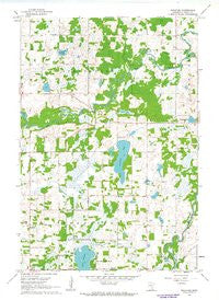 Bradford Minnesota Historical topographic map, 1:24000 scale, 7.5 X 7.5 Minute, Year 1961