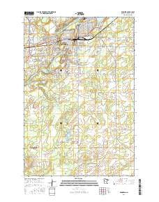 Brainerd Minnesota Current topographic map, 1:24000 scale, 7.5 X 7.5 Minute, Year 2016