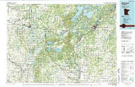 Brainerd Minnesota Historical topographic map, 1:100000 scale, 30 X 60 Minute, Year 1986