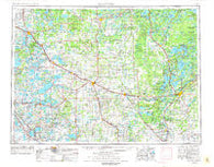 Brainerd Minnesota Historical topographic map, 1:250000 scale, 1 X 2 Degree, Year 1953
