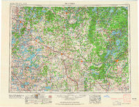 Brainerd Minnesota Historical topographic map, 1:250000 scale, 1 X 2 Degree, Year 1965