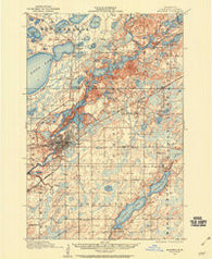 Brainerd Minnesota Historical topographic map, 1:62500 scale, 15 X 15 Minute, Year 1915