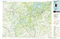 Brainerd Minnesota Historical topographic map, 1:100000 scale, 30 X 60 Minute, Year 1986