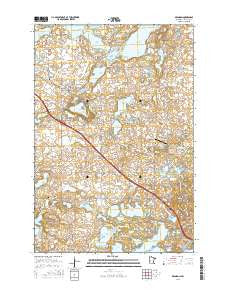 Brandon Minnesota Current topographic map, 1:24000 scale, 7.5 X 7.5 Minute, Year 2016
