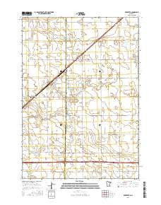Brewster Minnesota Current topographic map, 1:24000 scale, 7.5 X 7.5 Minute, Year 2016