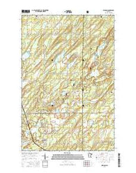 Brimson Minnesota Current topographic map, 1:24000 scale, 7.5 X 7.5 Minute, Year 2016