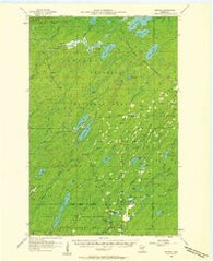 Brimson Minnesota Historical topographic map, 1:62500 scale, 15 X 15 Minute, Year 1957