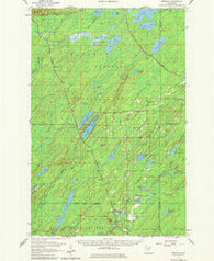 Brimson Minnesota Historical topographic map, 1:62500 scale, 15 X 15 Minute, Year 1957