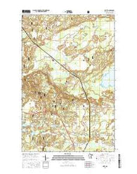Britt Minnesota Current topographic map, 1:24000 scale, 7.5 X 7.5 Minute, Year 2016