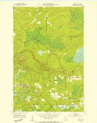 Britt Minnesota Historical topographic map, 1:24000 scale, 7.5 X 7.5 Minute, Year 1951