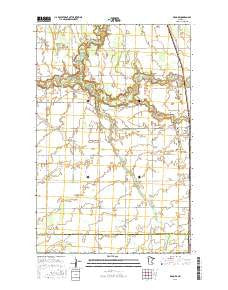 Brooks Minnesota Current topographic map, 1:24000 scale, 7.5 X 7.5 Minute, Year 2016