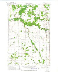 Brooks Minnesota Historical topographic map, 1:24000 scale, 7.5 X 7.5 Minute, Year 1964