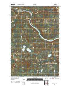 Brookston Minnesota Historical topographic map, 1:24000 scale, 7.5 X 7.5 Minute, Year 2010