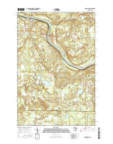 Brookston Minnesota Current topographic map, 1:24000 scale, 7.5 X 7.5 Minute, Year 2016