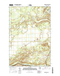Brookston NW Minnesota Current topographic map, 1:24000 scale, 7.5 X 7.5 Minute, Year 2016