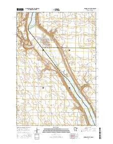 Browns Valley Minnesota Current topographic map, 1:24000 scale, 7.5 X 7.5 Minute, Year 2016