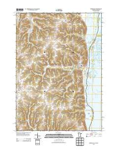 Brownsville Minnesota Historical topographic map, 1:24000 scale, 7.5 X 7.5 Minute, Year 2013