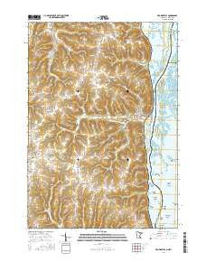 Brownsville Minnesota Current topographic map, 1:24000 scale, 7.5 X 7.5 Minute, Year 2016