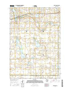 Brownton Minnesota Current topographic map, 1:24000 scale, 7.5 X 7.5 Minute, Year 2016