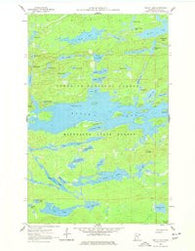 Brule Lake Minnesota Historical topographic map, 1:24000 scale, 7.5 X 7.5 Minute, Year 1960