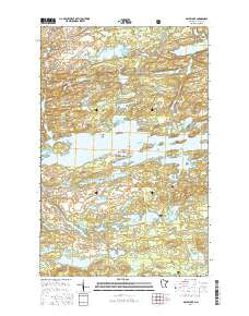 Brule Lake Minnesota Current topographic map, 1:24000 scale, 7.5 X 7.5 Minute, Year 2016