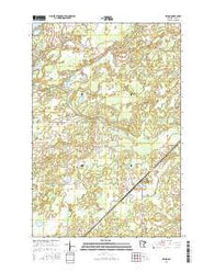 Bruno Minnesota Current topographic map, 1:24000 scale, 7.5 X 7.5 Minute, Year 2016