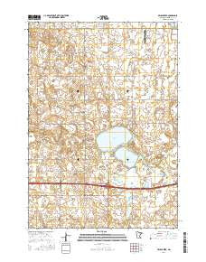 Brush Creek Minnesota Current topographic map, 1:24000 scale, 7.5 X 7.5 Minute, Year 2016