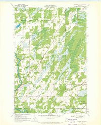 Burgen Lake Minnesota Historical topographic map, 1:24000 scale, 7.5 X 7.5 Minute, Year 1969
