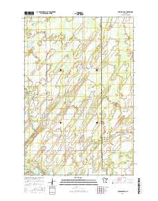 Burgen Lake Minnesota Current topographic map, 1:24000 scale, 7.5 X 7.5 Minute, Year 2016