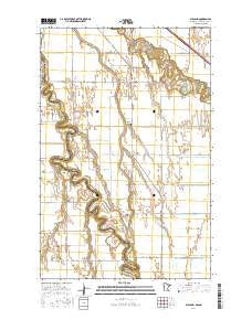Bygland Minnesota Current topographic map, 1:24000 scale, 7.5 X 7.5 Minute, Year 2016
