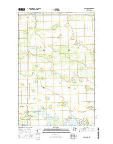 Cahill Lake Minnesota Current topographic map, 1:24000 scale, 7.5 X 7.5 Minute, Year 2016