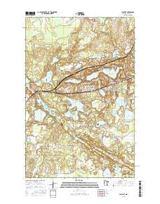 Calumet Minnesota Current topographic map, 1:24000 scale, 7.5 X 7.5 Minute, Year 2016