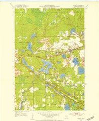 Calumet Minnesota Historical topographic map, 1:24000 scale, 7.5 X 7.5 Minute, Year 1952
