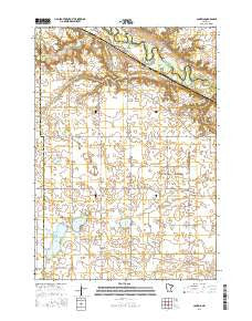 Cambria Minnesota Current topographic map, 1:24000 scale, 7.5 X 7.5 Minute, Year 2016