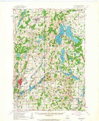 Cambridge Minnesota Historical topographic map, 1:62500 scale, 15 X 15 Minute, Year 1961