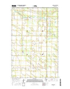 Caribou Minnesota Current topographic map, 1:24000 scale, 7.5 X 7.5 Minute, Year 2016