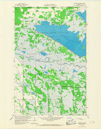 Caribou NE Minnesota Historical topographic map, 1:24000 scale, 7.5 X 7.5 Minute, Year 1966