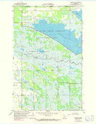 Caribou NE Minnesota Historical topographic map, 1:24000 scale, 7.5 X 7.5 Minute, Year 1966