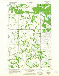 Caribou Minnesota Historical topographic map, 1:24000 scale, 7.5 X 7.5 Minute, Year 1966