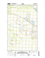 Caribou NE Minnesota Current topographic map, 1:24000 scale, 7.5 X 7.5 Minute, Year 2016