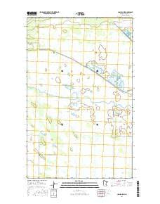 Caribou NE Minnesota Current topographic map, 1:24000 scale, 7.5 X 7.5 Minute, Year 2016