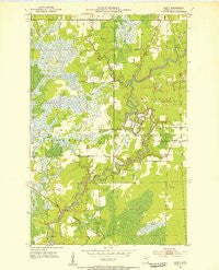 Casco Minnesota Historical topographic map, 1:24000 scale, 7.5 X 7.5 Minute, Year 1951