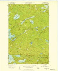 Chad Lake Minnesota Historical topographic map, 1:24000 scale, 7.5 X 7.5 Minute, Year 1956