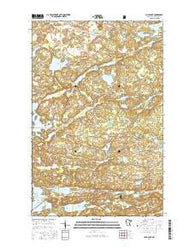 Chad Lake Minnesota Current topographic map, 1:24000 scale, 7.5 X 7.5 Minute, Year 2016